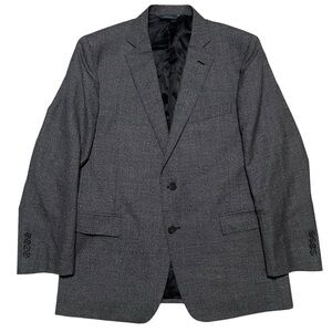 Brooks Brothers 1818 E.Thomas Wool Windowpane Charcoal Blazer US 42S EU 54 Mens